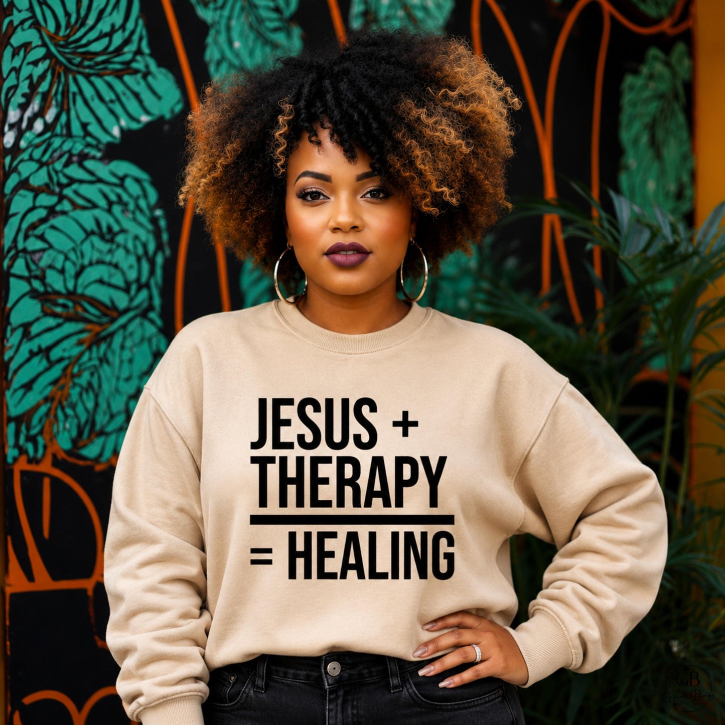 Jesus + Therapy = Healing Shirt, Christian Mental Health T-Shirt, Faith, Therapy Awareness Shirt, Christian Counselor Gift, Healing Apparel
