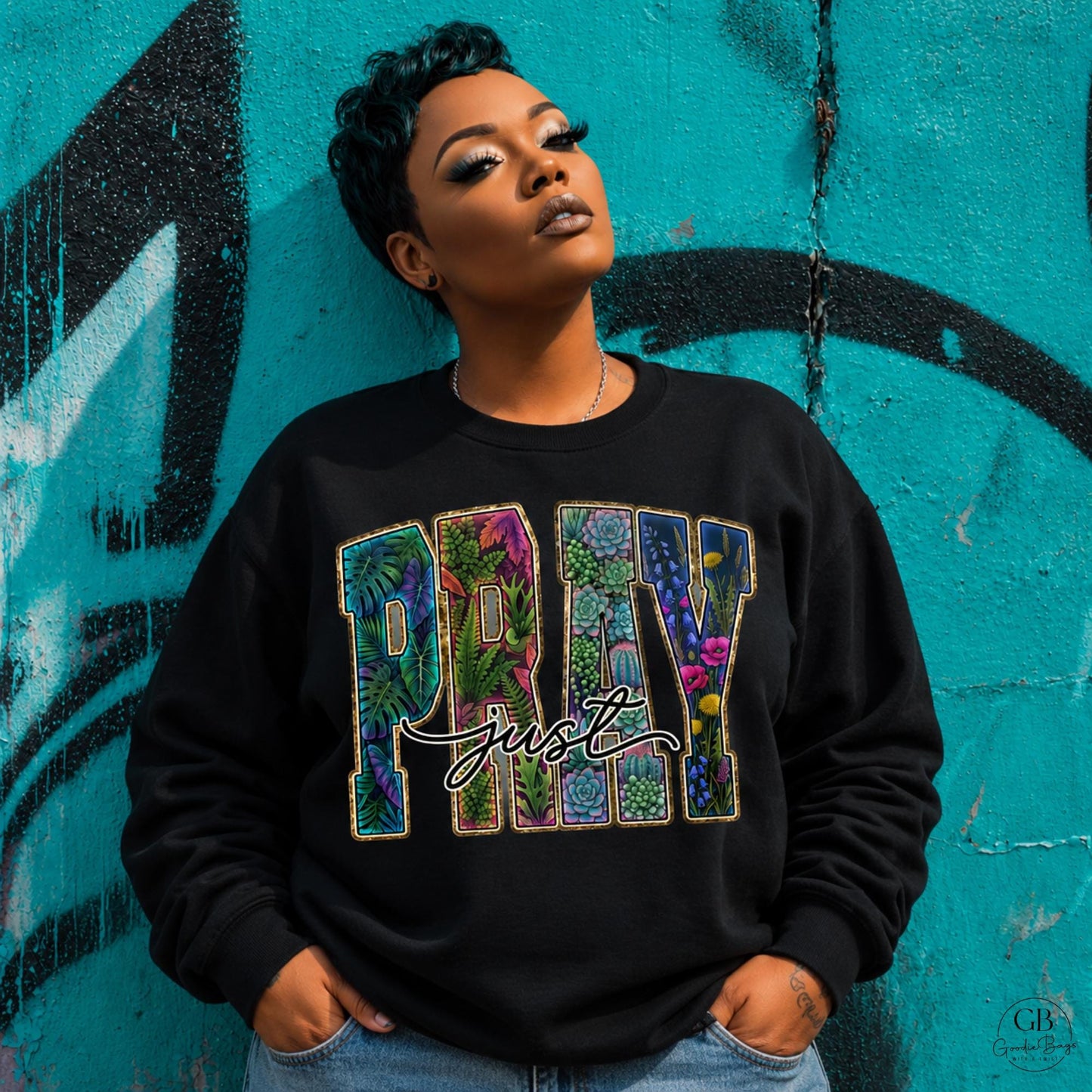 Pray Shirt & Sweatshirt | Floral Christian Faith Apparel | Botanical Prayer Tee | Inspirational Religious Shirt | Christian Gift for Women