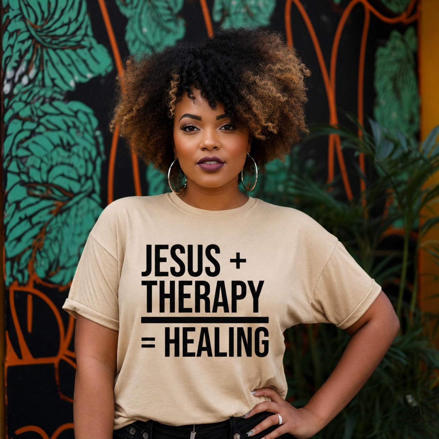 Jesus + Therapy = Healing Shirt, Christian Mental Health T-Shirt, Faith, Therapy Awareness Shirt, Christian Counselor Gift, Healing Apparel
