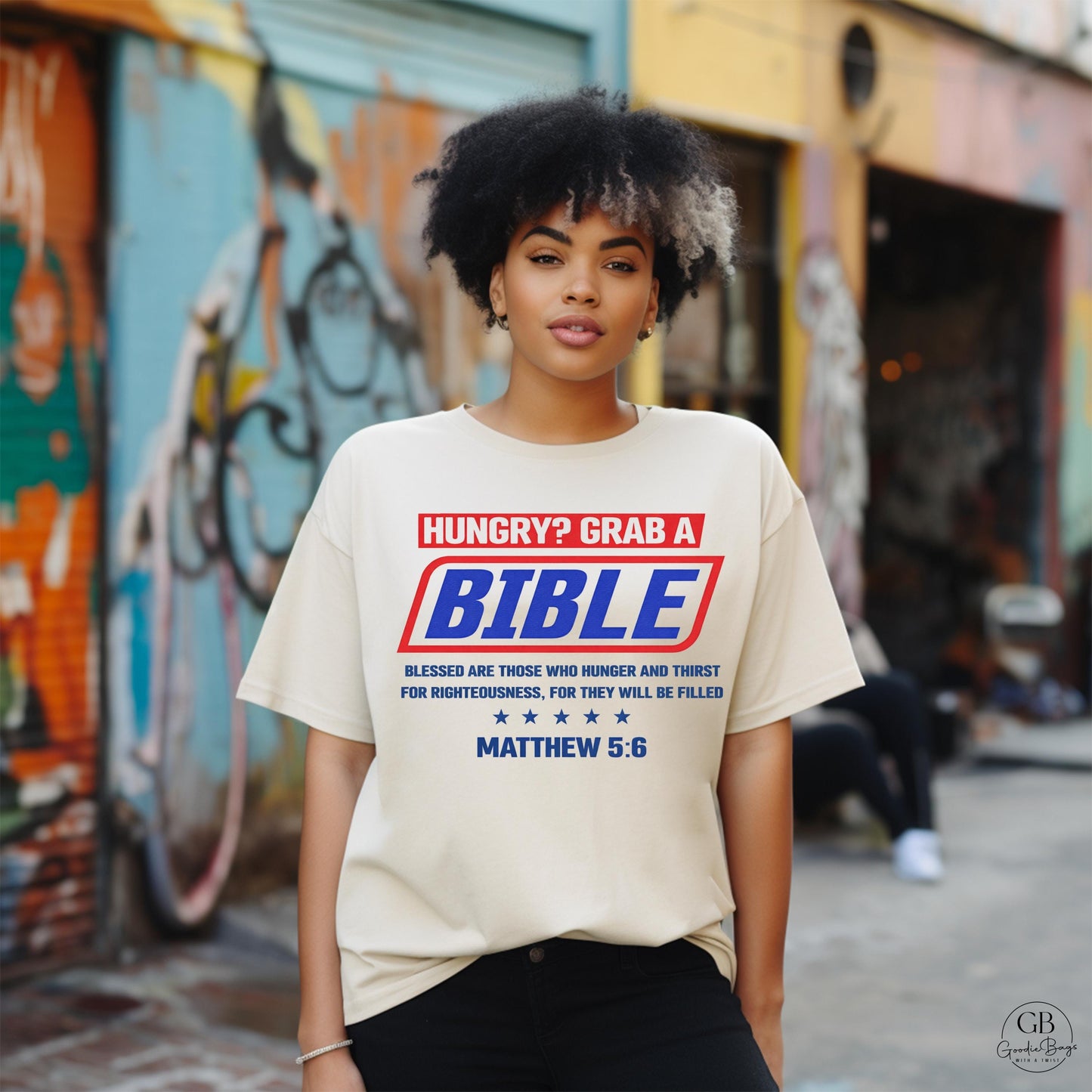 Hungry Grab A Bible Shirt, Matthew 5:6 Christian T-Shirt, Christian Sweatshirt, Faith Based Apparel, Bible Verse Shirt, Christian Gift