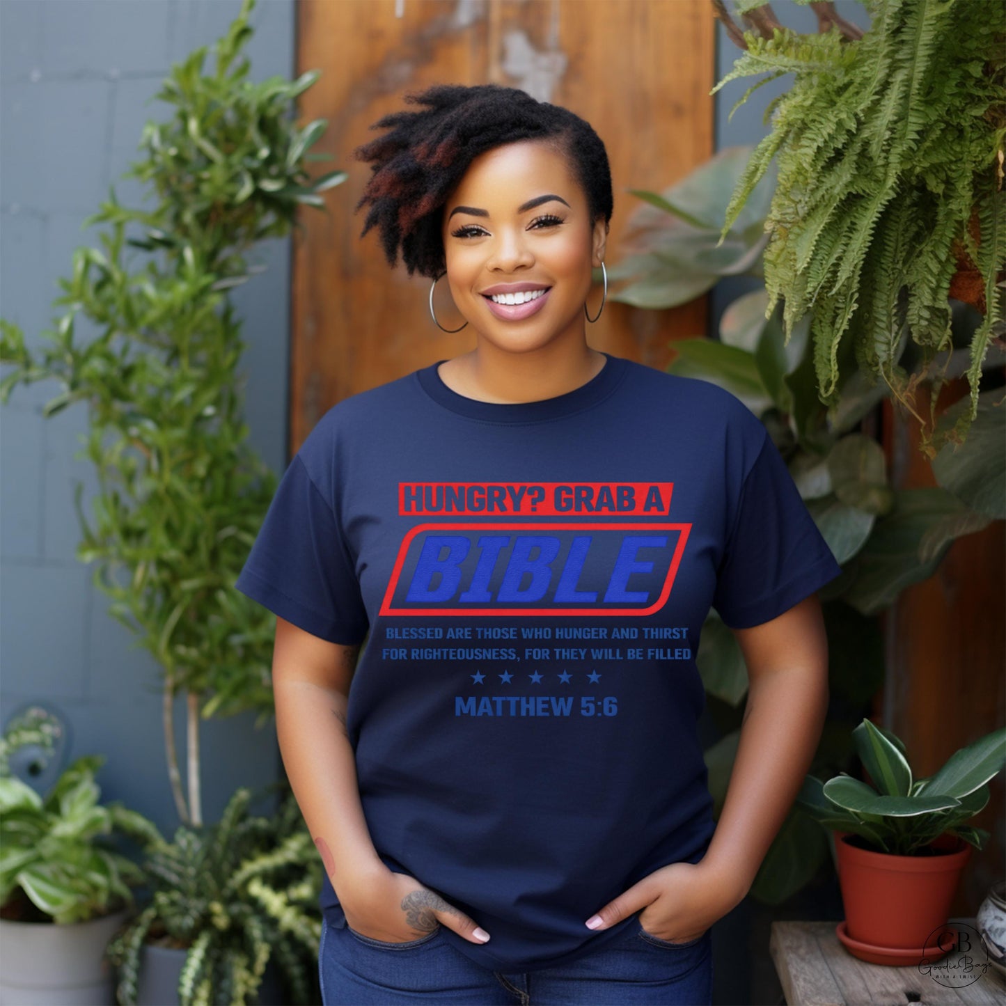 Hungry Grab A Bible Shirt, Matthew 5:6 Christian T-Shirt, Christian Sweatshirt, Faith Based Apparel, Bible Verse Shirt, Christian Gift