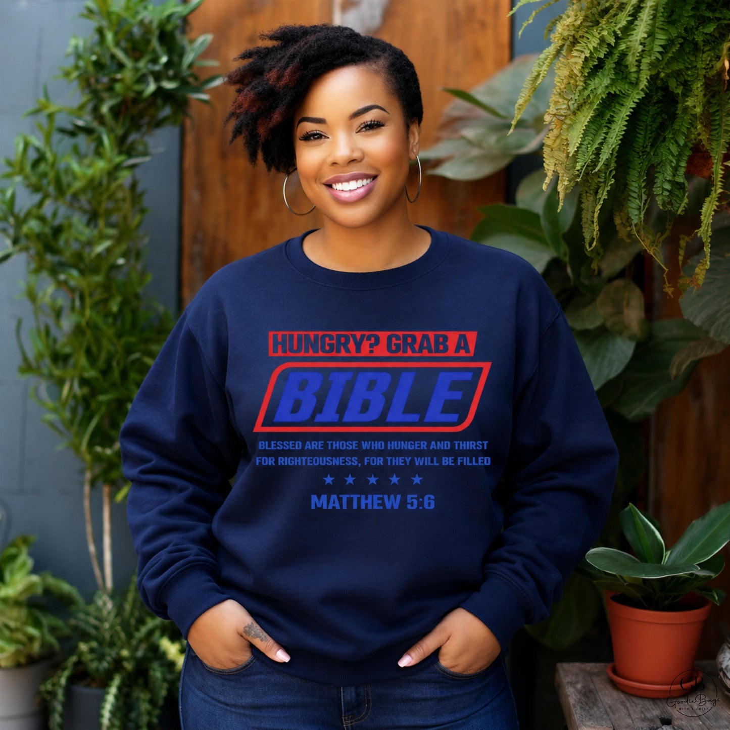 Hungry Grab A Bible Shirt, Matthew 5:6 Christian T-Shirt, Christian Sweatshirt, Faith Based Apparel, Bible Verse Shirt, Christian Gift