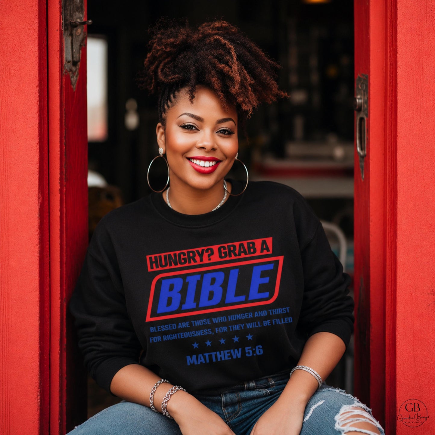 Hungry Grab A Bible Shirt, Matthew 5:6 Christian T-Shirt, Christian Sweatshirt, Faith Based Apparel, Bible Verse Shirt, Christian Gift
