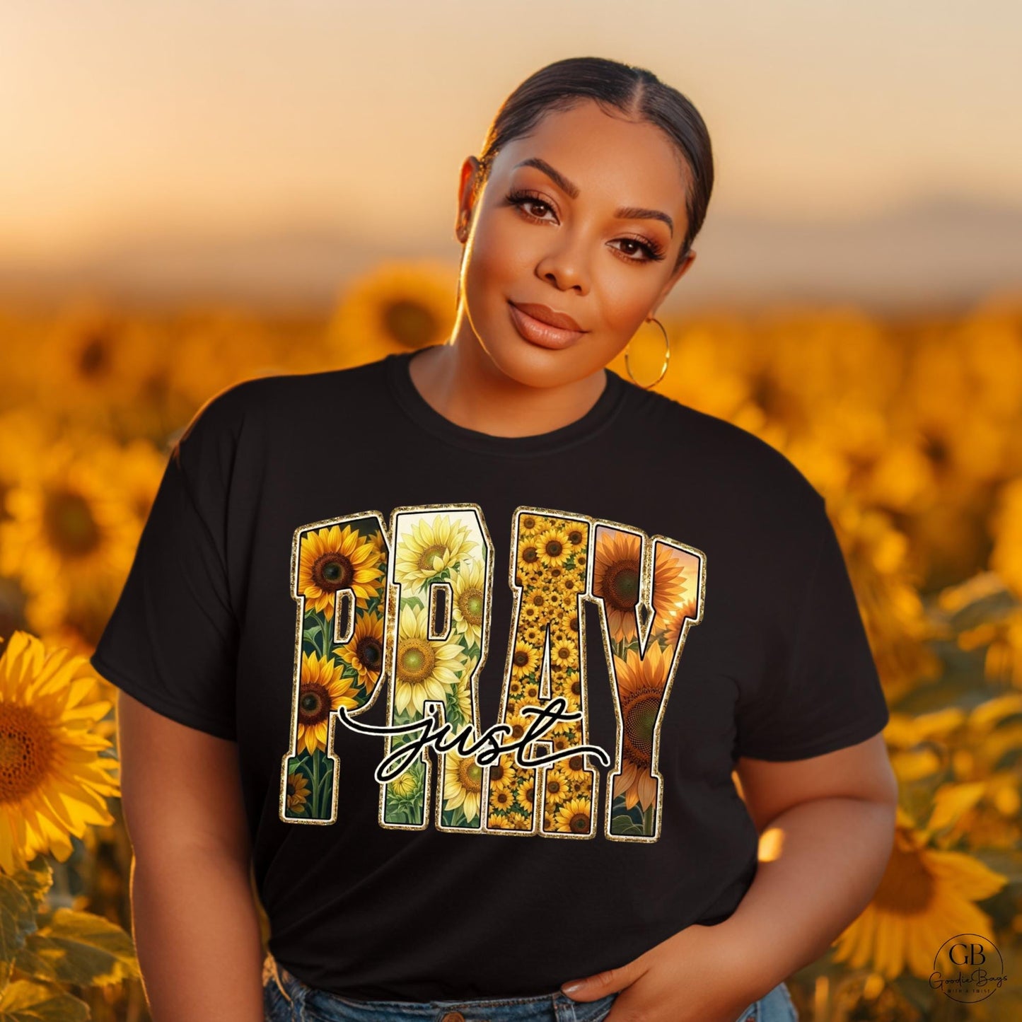 Pray Shirt & Sweatshirt | Sunflower Christian Tee | Faith-Based Apparel | Inspirational Religious Shirt | Floral Christian Gift for Women