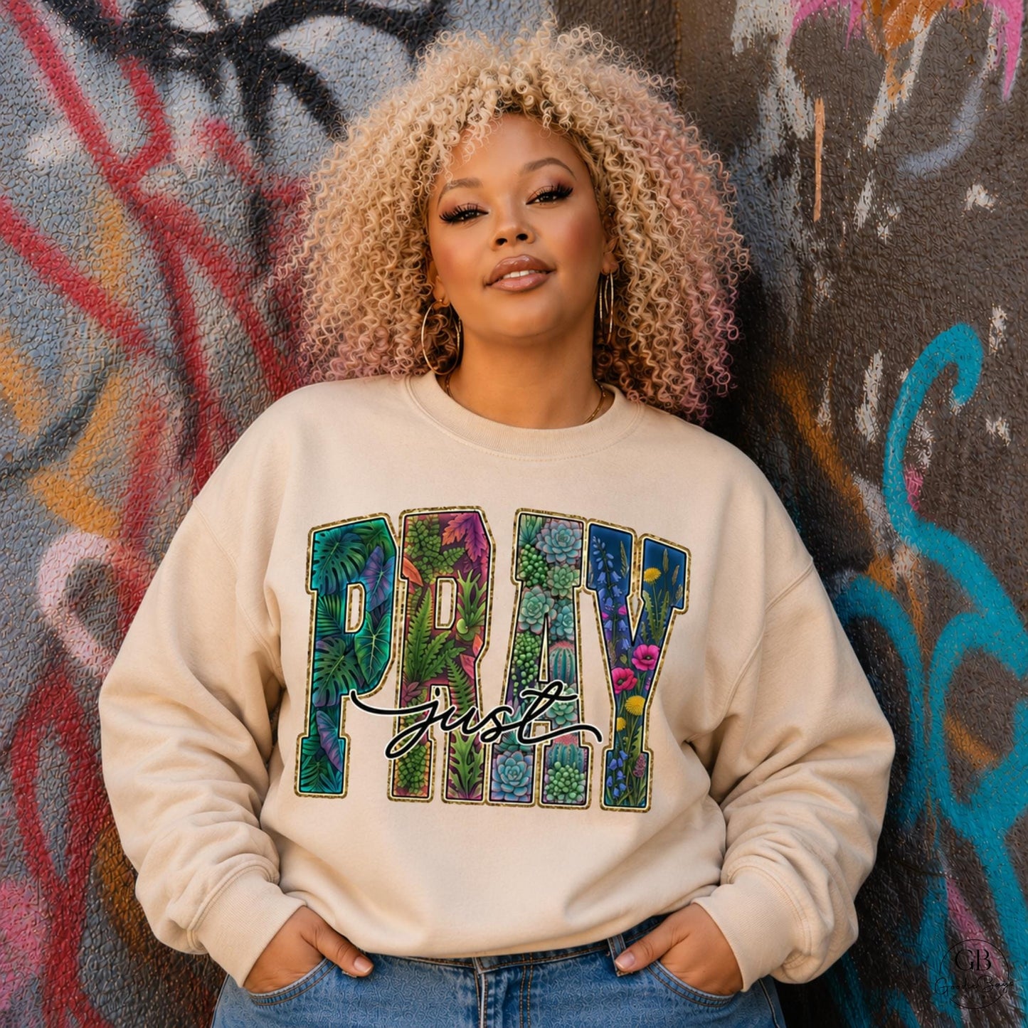Pray Shirt & Sweatshirt | Floral Christian Faith Apparel | Botanical Prayer Tee | Inspirational Religious Shirt | Christian Gift for Women