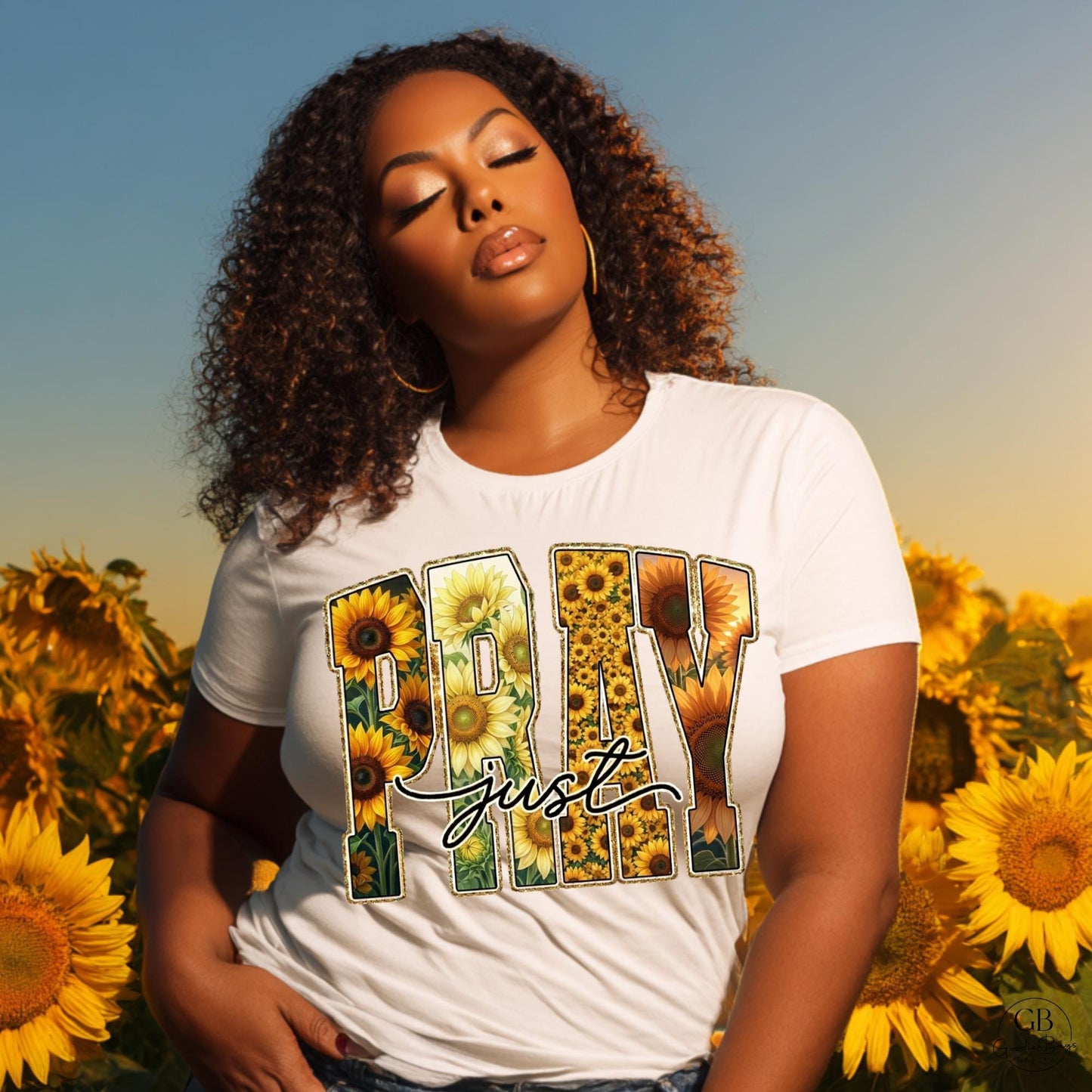 Pray Shirt & Sweatshirt | Sunflower Christian Tee | Faith-Based Apparel | Inspirational Religious Shirt | Floral Christian Gift for Women