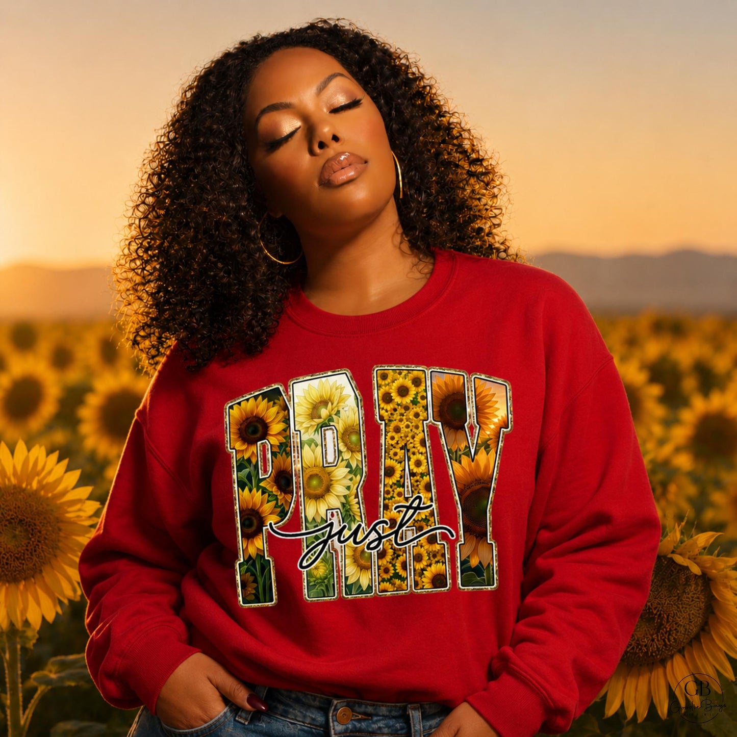 Pray Shirt & Sweatshirt | Sunflower Christian Tee | Faith-Based Apparel | Inspirational Religious Shirt | Floral Christian Gift for Women